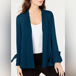Alfani Bell Sleeve teal Cardigan Size XLP NWT